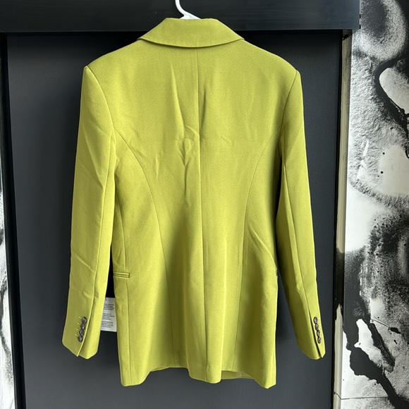 ASOS DESIGN Tall single button 70s suit blazer in moss - Picture 2 of 8